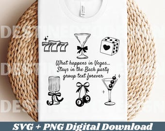 Vegas Bachelorette-skjorta png, Bachelorette-skjortor png svg, Vegas Bach-festdesign, matchande bachelorette-skjortor, tur i kärlek png