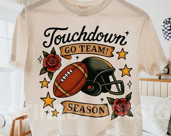 Vintage Football Collage Png, Game Day Png, Fall Vibes Png, Autumn Png, Retro Football Png, Touchdown Season Png, Coquette Football Bow Png