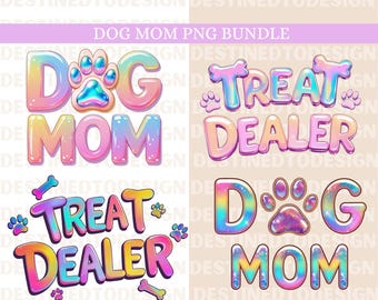 Dog Mom PNG Bundle, Dog Mama Sublimation Clipart, Dog Mum Tshirt Png, Kawaii Dog Png, Dog Mom Era Fur Mama Dogtrovert Png, Cute Dog Mom Png