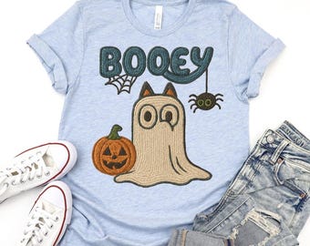 Blauer Hund Halloween PNG, Booey Grafik, Print-on-Demand-Designs, gruselige Saison Sublimationsfamilie T-Shirt PNG, blaue Heeler-Designs, süße PNG