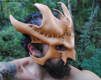 Patchwork Great Dragon Leather Mask