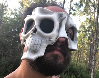 Grim Baron Leather Mask - Inspired by Gunnm Battle Angel Alita Baron Muster