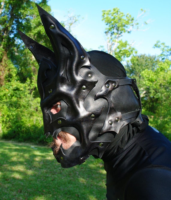 Genoplive frakke Brandmand Bat Knight Leather Mask Inspired by Dc's Batman - Etsy Israel