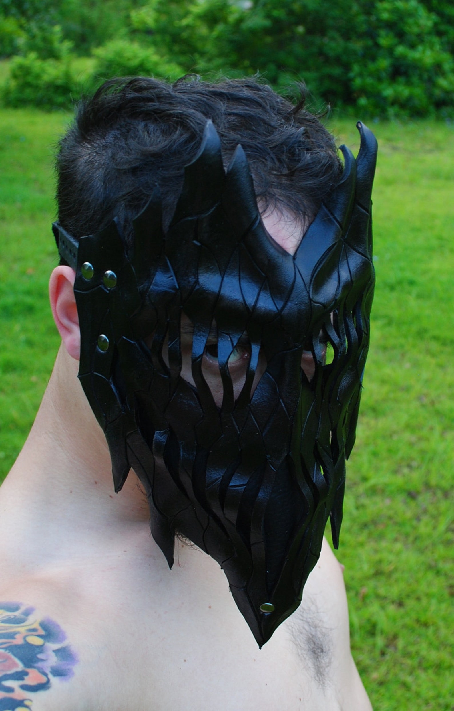 onyx-leather-haunted-tree-ent-mask-living-flame-etsy
