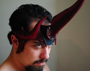 Summoner's Horn Leather Mask