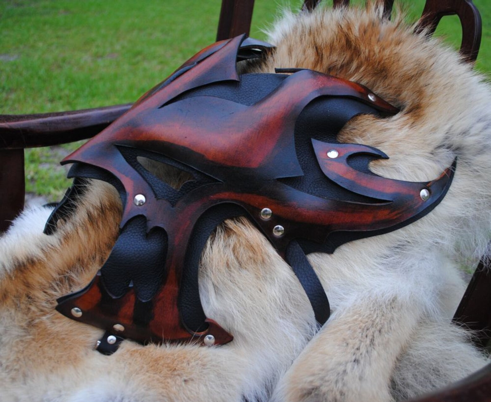 Leather Great Dragon Mask 2.0 Etsy