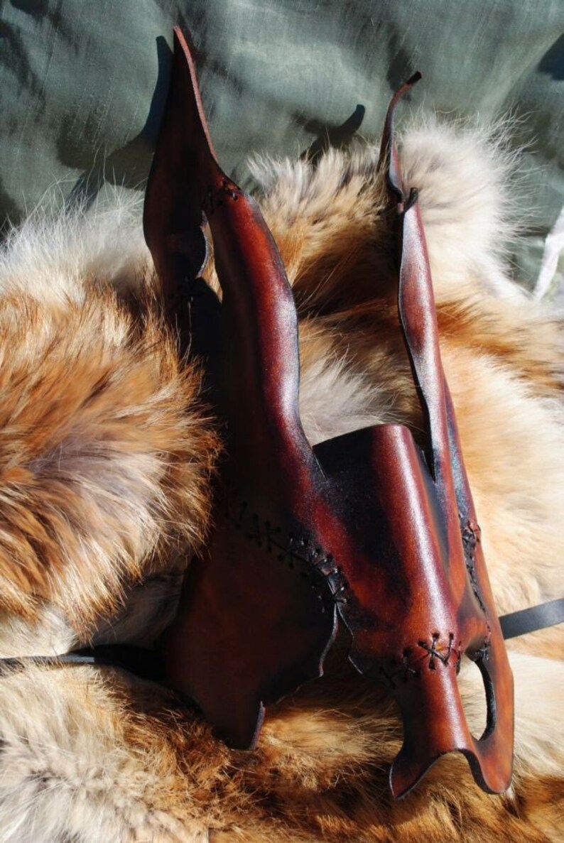Spliced Bunny Leather Mask - Etsy