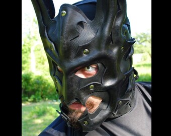 Bat Knight Leather Mask - Inspired by DC's Batman