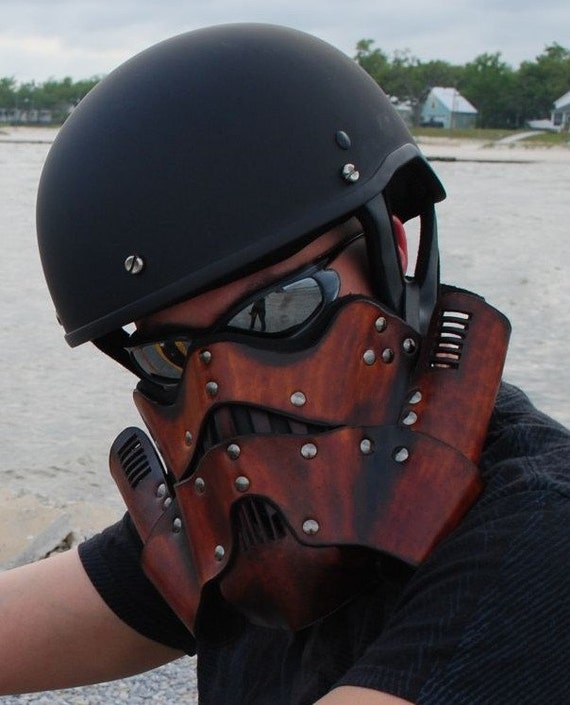 Leather Steampunk Trooper Motorcycle Mask - Etsy
