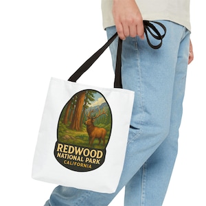 Redwood National Park Einkaufstasche, umweltfreundliche Tasche, Naturliebhaber Geschenk, Outdoor Abenteuer Tasche, Reisetasche, Wandern Essentials