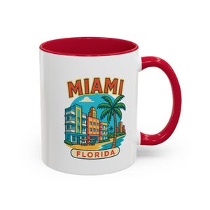 Canecas Miami - Presente divertido para amantes de café, entusiastas de viagens, decoração de casa, lembranças exclusivas e clima praiano