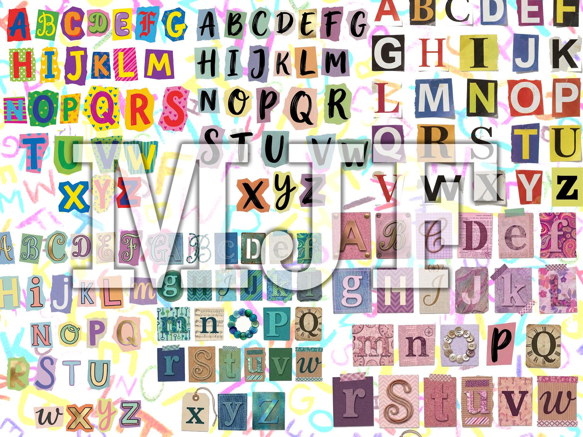 500+ Ransom Note Letter Bundle | Magazine Cutout Alphabet Sheets ...