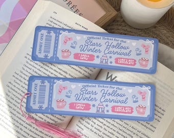 Stars Hollow Winter Carnival Bookmark | Gilmore Girls | Gilmore Girls Bookmark | Winter Bookmark | Handmade Bookmark | Gift for readers