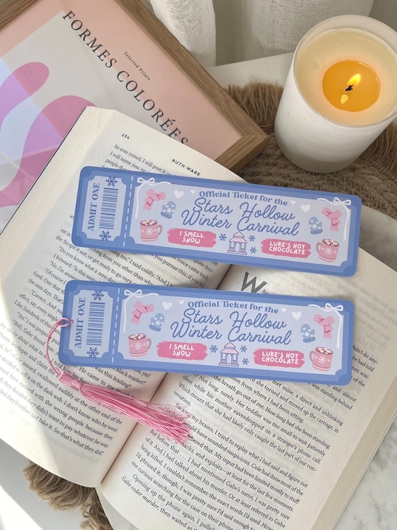 Stars Hollow Winter Carnival Bookmark | Gilmore Girls | Gilmore Girls Bookmark | Winter Bookmark | Handmade Bookmark | Gift for readers