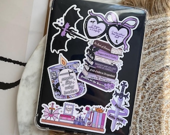 Purple and Black Fourth Wing Inspired Sticker Pack | Book lover gifts | Empyrean Series | Kindle Stickers | Book lover gifts | Romantasy