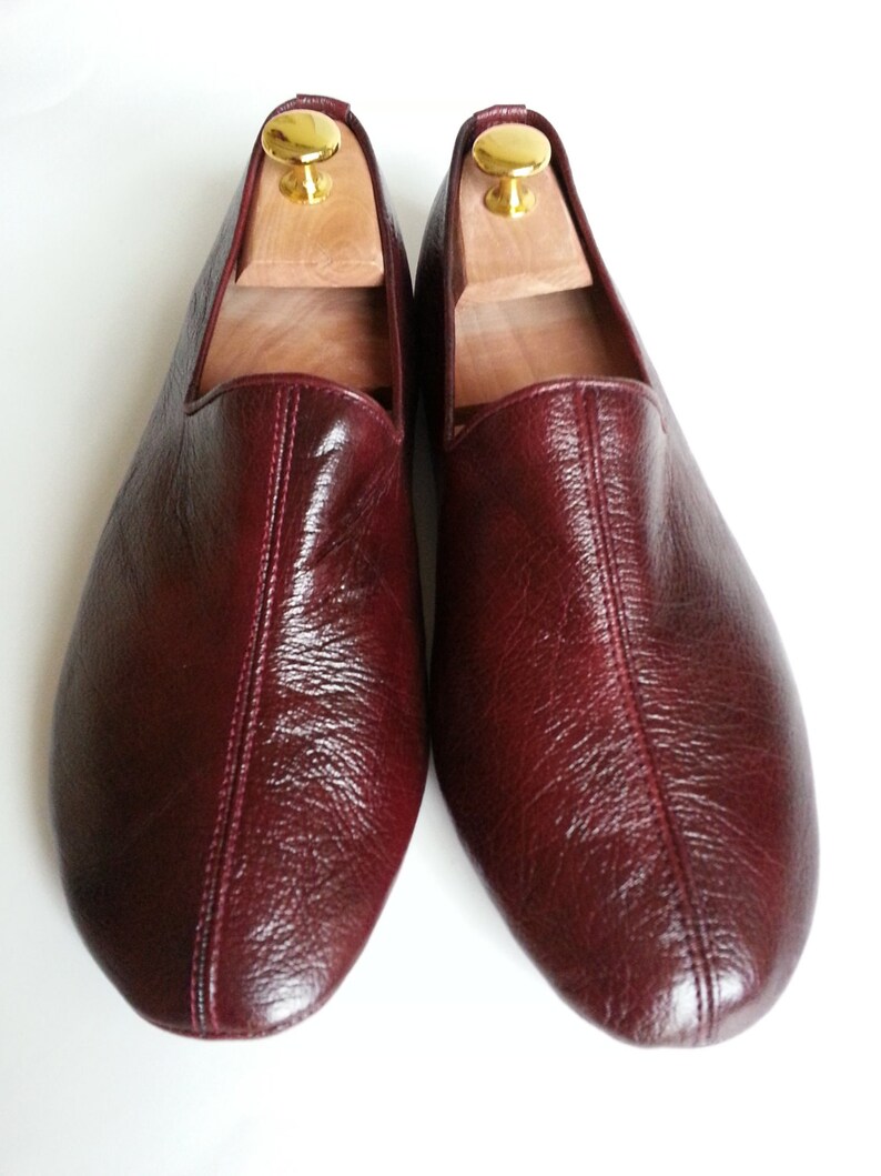 Sufi shoes leather slipperstylish indoor shoes cocoa color Etsy