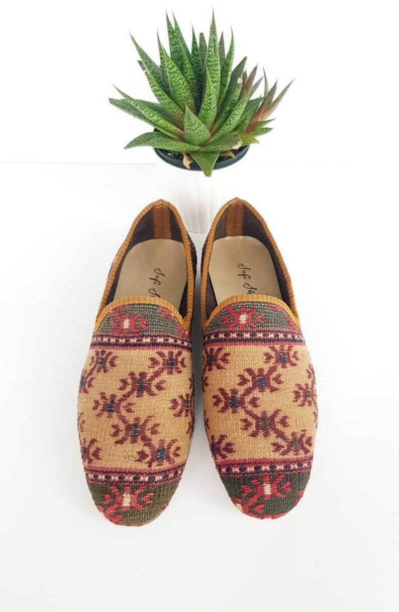 Men Handmade vintage Kilim Shoes loafer and Euro size 44 Etsy