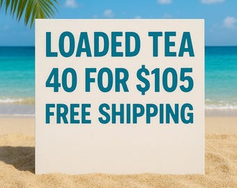 Sugar-Free Loaded Tea Packets: 40-Flavor Energy Drink Mix
