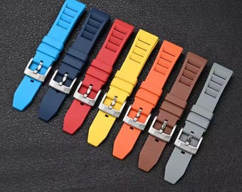Bracelet Montre Luminox Noir - 22mm - Caoutchouc TPU Original - Modèle Militaire Unisexe