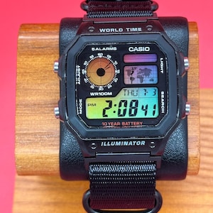 Rainbow - Casio Royale AE1200 World Time Custom HydroMod