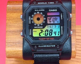 Rainbow - Casio Royale AE1200 World Time Custom HydroMod