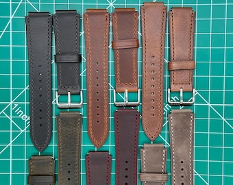 Vario Leather & Cordura Watch Straps for Casio AE1200 AE1300 AE1000 F-91W Timex Q