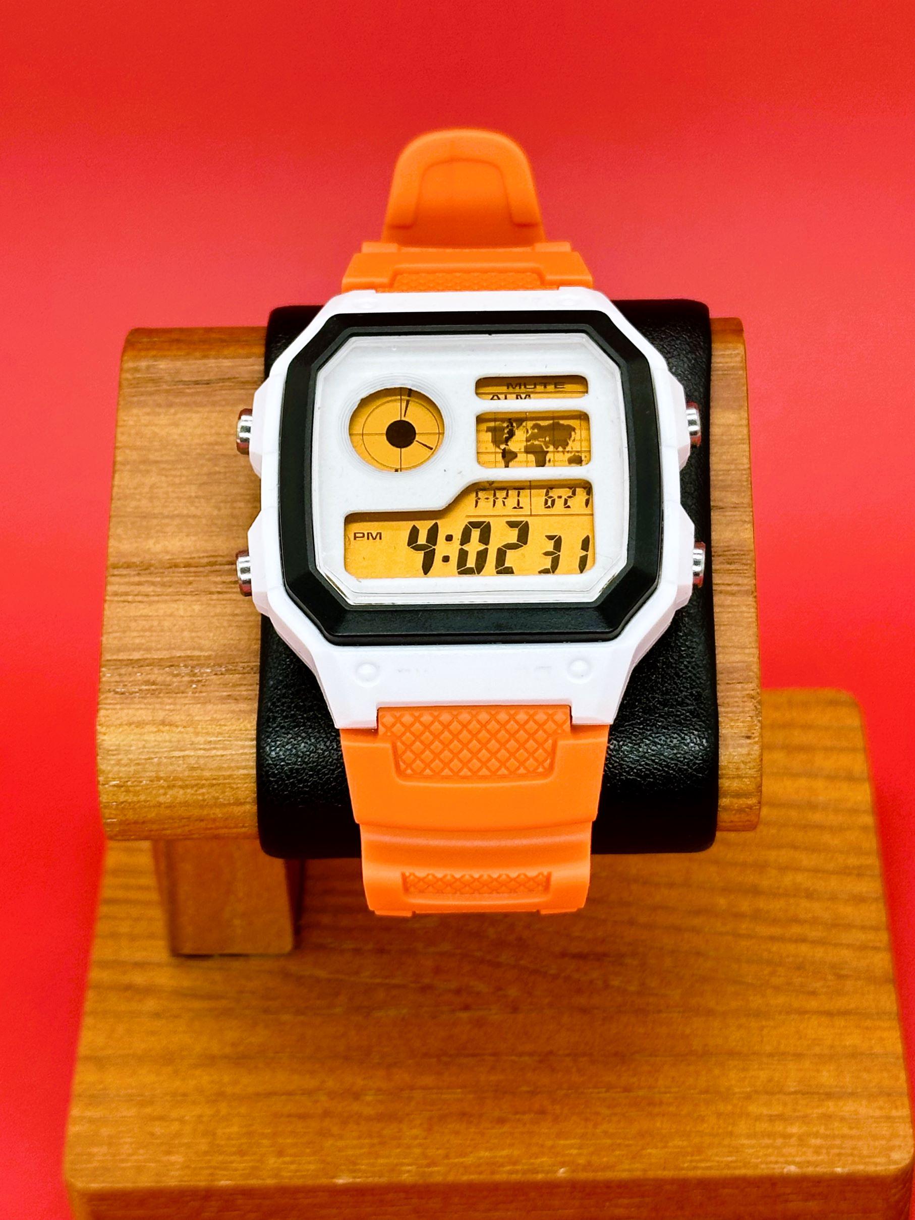 X-Wing Pilot Casio AE1200 Watch Mod: White/Black, Orange Filter, Hydromod