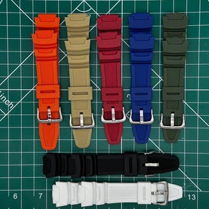 Correas de caucho para relojes Casio World Time AE1200 AE1300 AE1000 W219