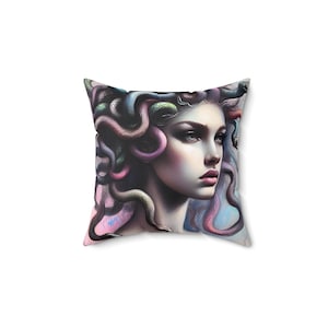 Medusa Spun Polyester Square Pillow