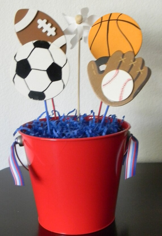 Items similar to ALL STAR Themed Sports Centerpiece on Etsy