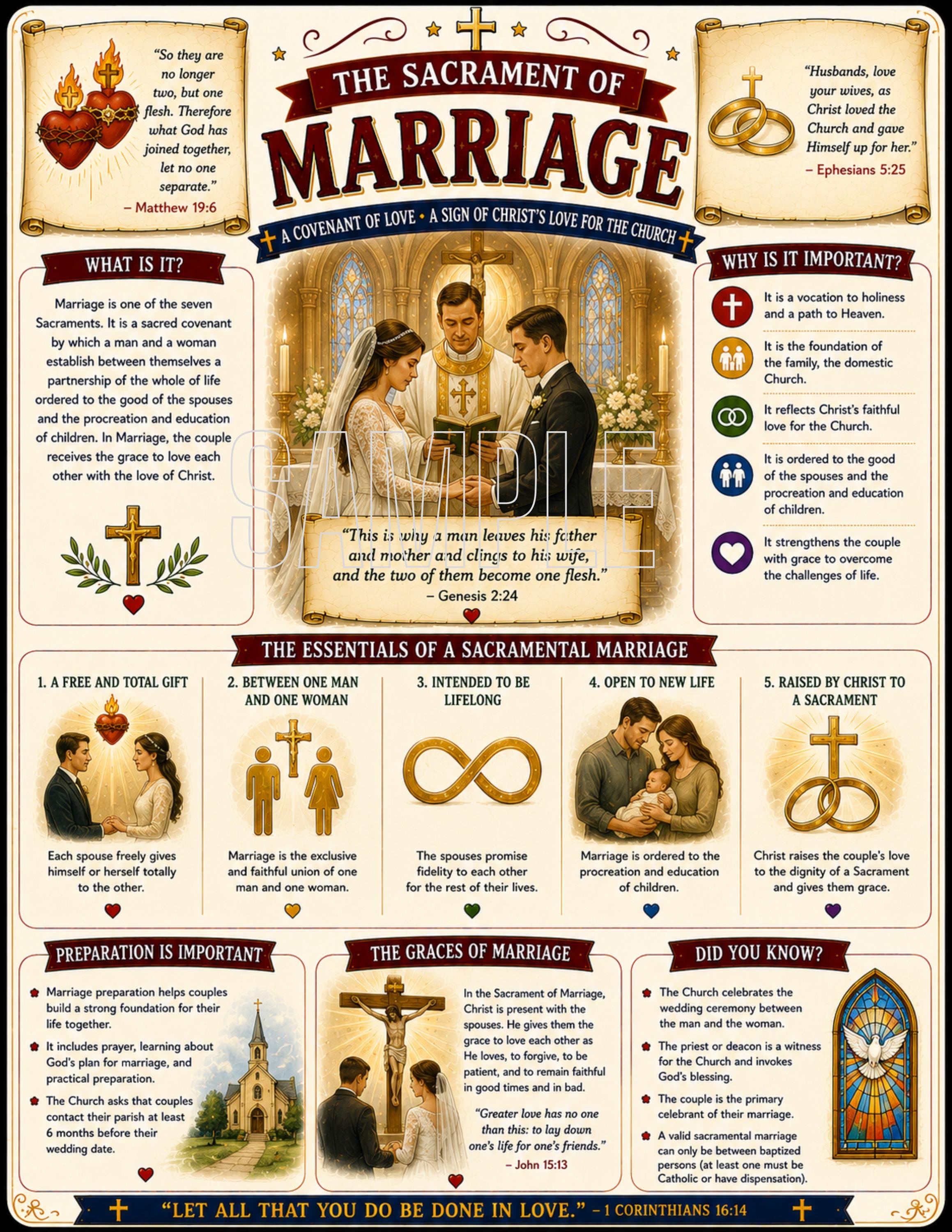 Catholic Inkography Catholic Sacraments Infographic Bundle | Printable Catholic Classroom ...
