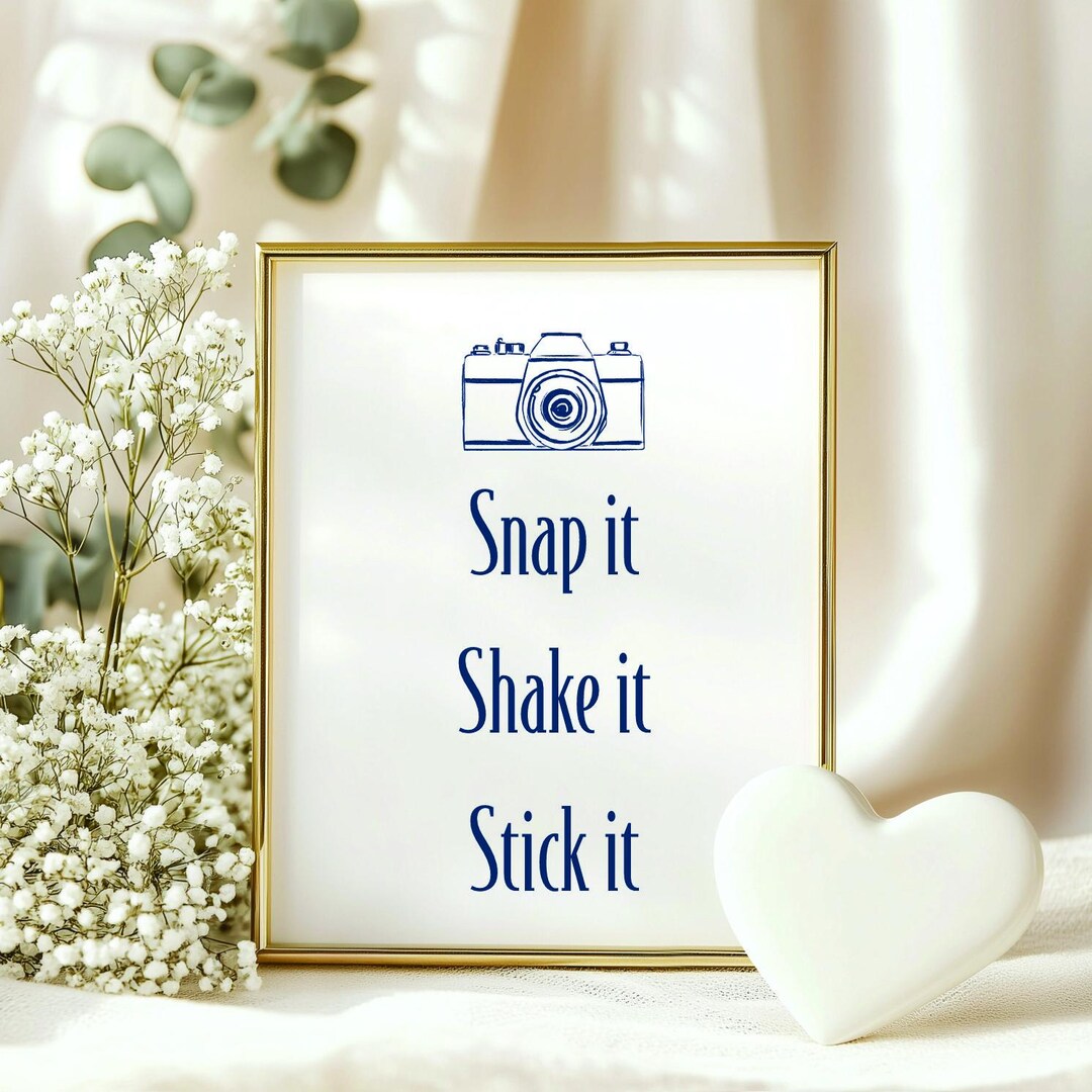 Simple Photo Sign Personalized Wedding Photo Sign Printed - Etsy