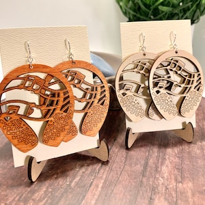 Audiophile Headphone Earrings -Choose Finish