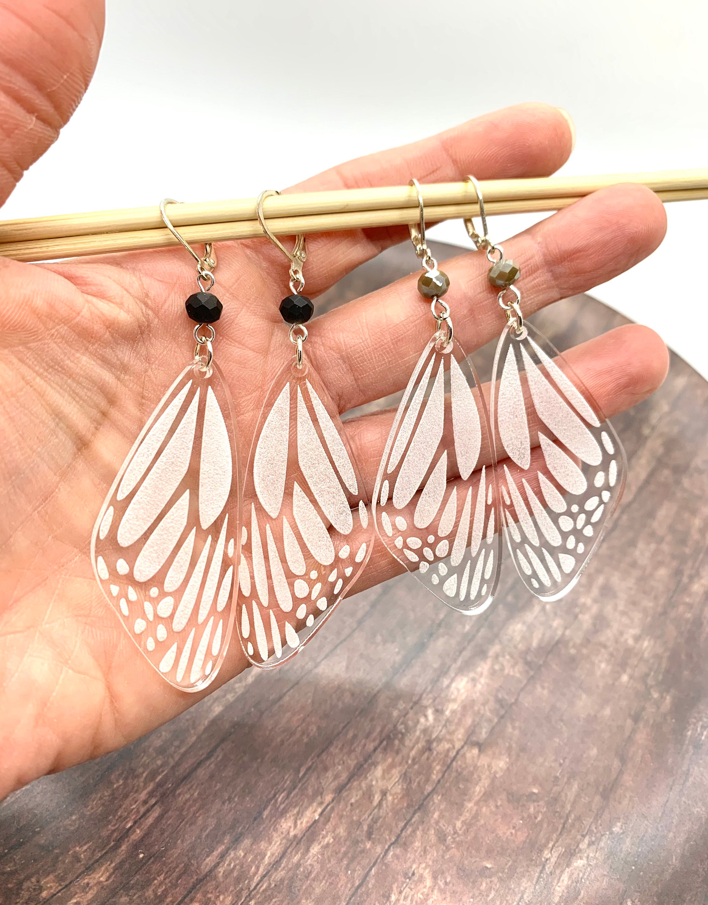 Butterfly Wing Earrings Etsy
