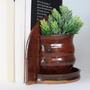 Handmade Pottery Planter Bookends