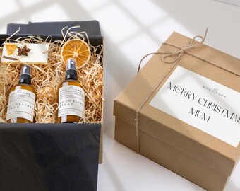 Caja de regalo de aromaterapia personalizada / Set de regalo de relajación y bienestar / Personaliza tu regalo / Regalo ético único para Navidad