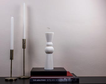 Vela FERN - Vela minimalista nórdica, vela de cera de coco, vela decorativa de moda, decoración de lujo para el hogar, vela única hecha a mano con un diseño estético.