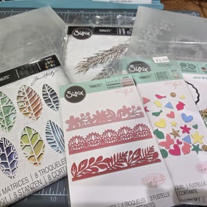 Selection Sizzix Metal Dies for Paper Crafting