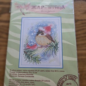 Christmas Bird Cross Stitch Kit