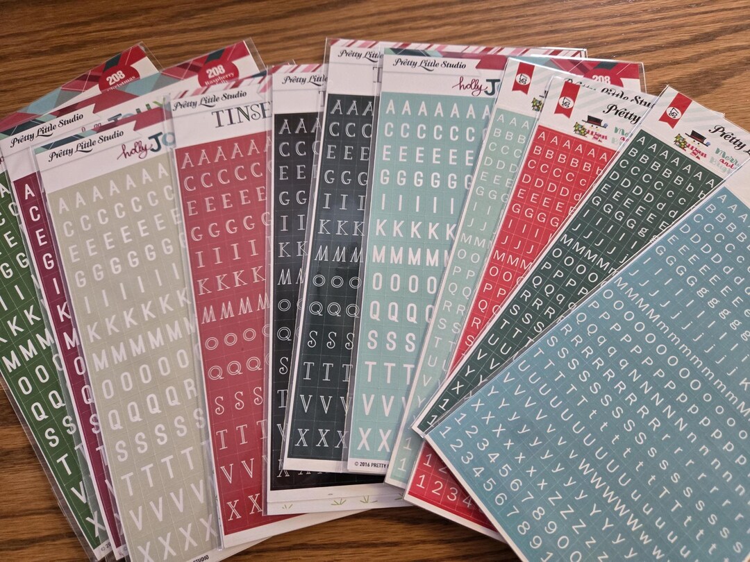 Tiny ABC Stickers - Pretty Little Studio - Etsy