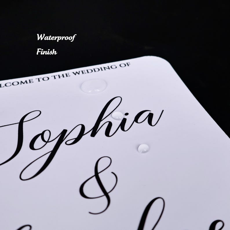 Double-Sided Waterproof Wedding Program Fan, Custom Photo Fan Favor, Black & White Minimalist Design image 6