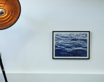 Framed Water Cyanotype 25" x 33"