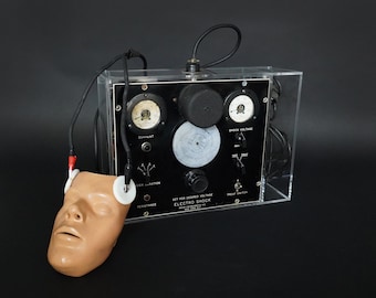 1940's Rahm Electro-Shock with Surge Graph Recorder (Custom Case) Quack Medical Vintage Psych Ward