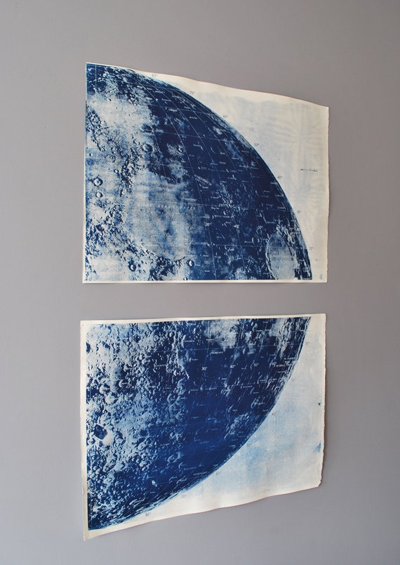 Large Lunar Cyanotype Survey A1