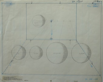 Original Nasa rendering of Jupiter Moons  (Drawing #5)