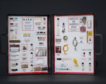 Vintage Educational Drug and Narcotics Identification Kit