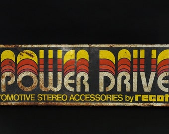 Vintage Power Drive Automotive Accessories Sign