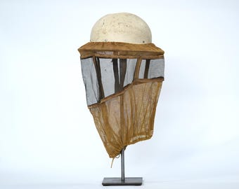 1940's Bee Keeper Face Net and Hat