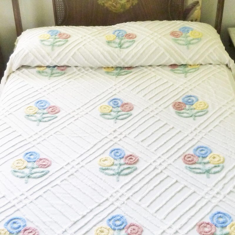 Chenille Bedspread Etsy 