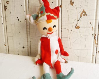 ミッドセンチュリーの赤いガラスのクリスマスオーナメント